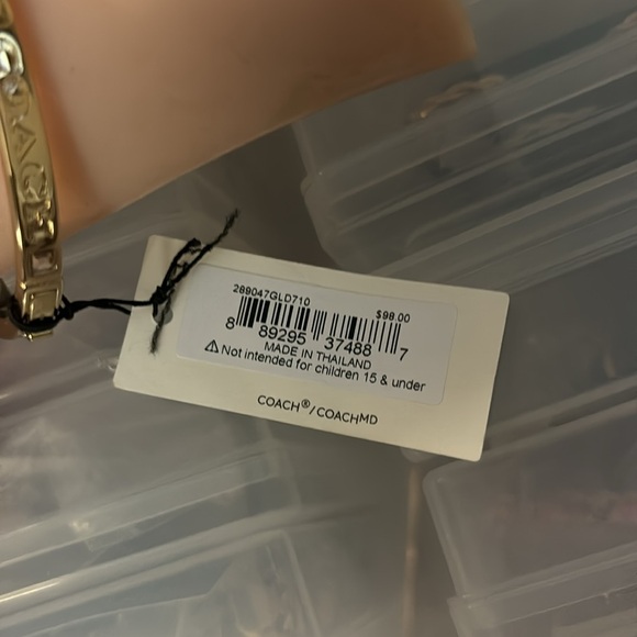 Coach Gold Hinged Bangle - Picture 5 of 5